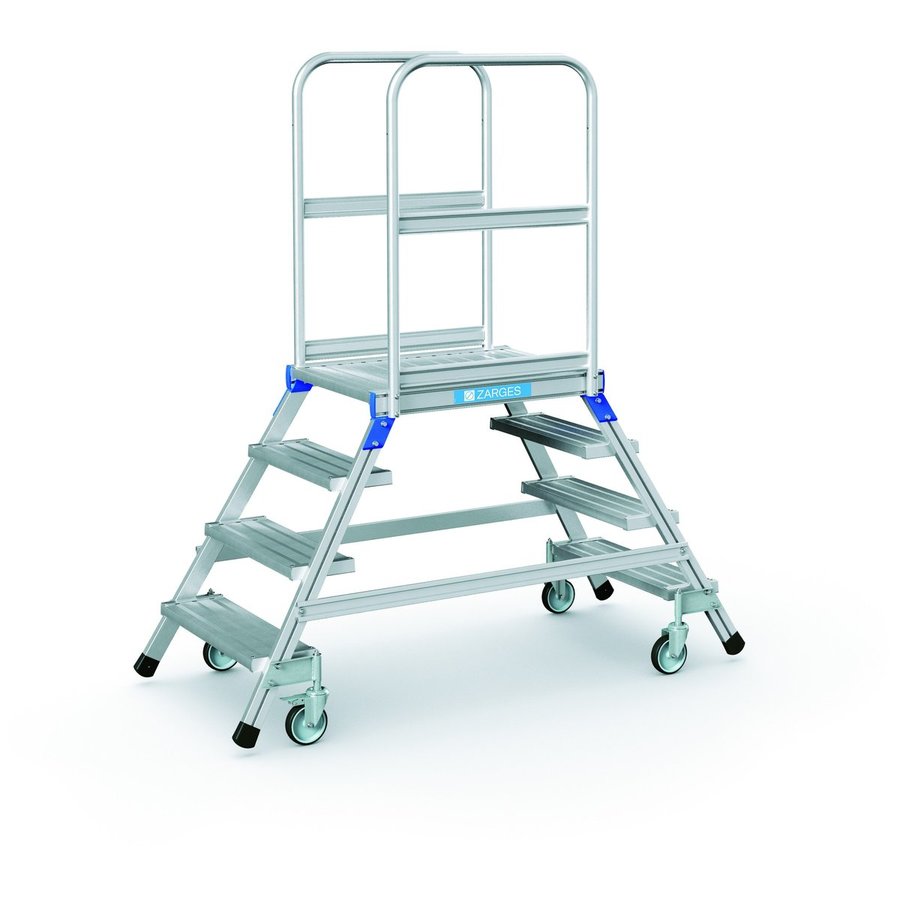 ZARGES Podesttreppe, beidseitig 4 Stufen