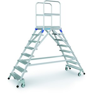 ZARGES Podesttreppe, beidseitig 8 Stufen