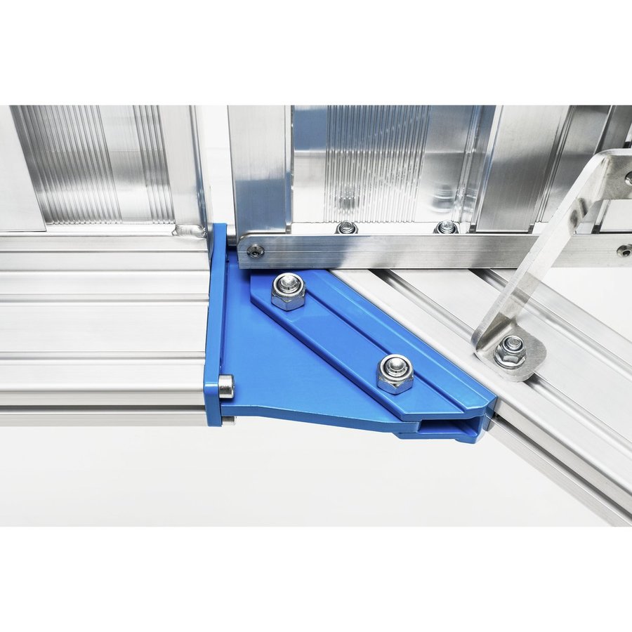 ZARGES Plattformtreppe fahrbar 60° 18 Stufen, 600 mm breit, Höhe 4,75 m