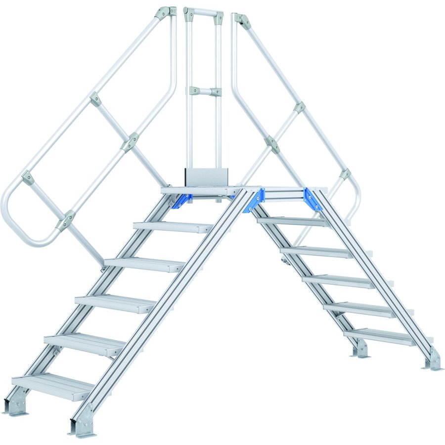 ZARGES LM-Überstieg 45° 6 Stufen, 800 mm breit, Höhe 1.170 mm