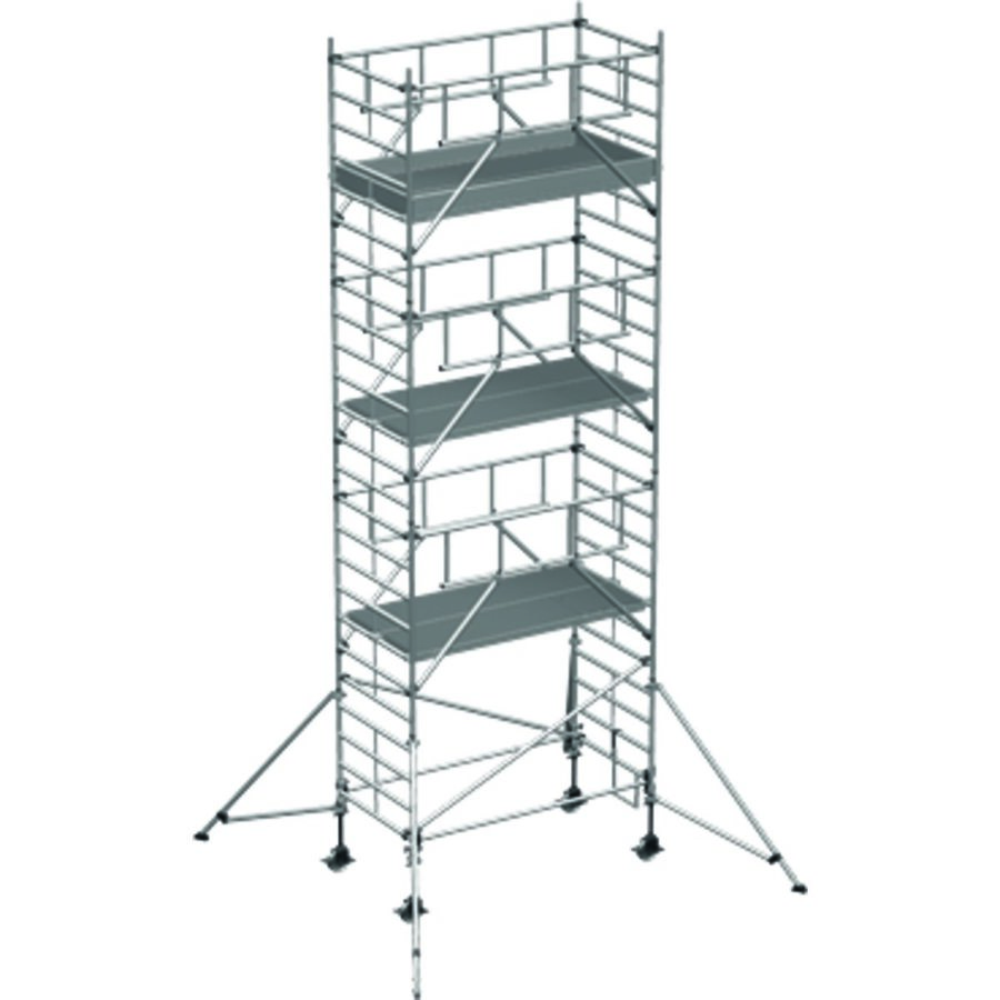 ZARGES Multitower S-PLUS 2T - Fahrgerüst mit Auslegern Arbeitshöhe 8,40 m
