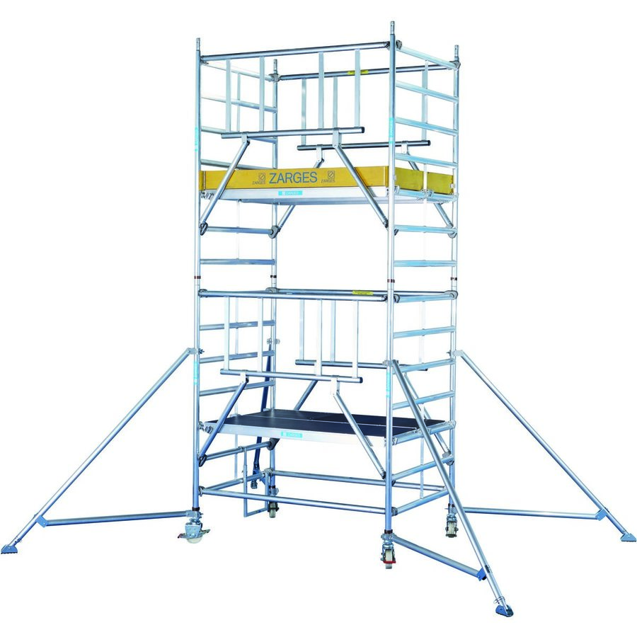 ZARGES Multitower S-PLUS 2T - Fahrgerüst mit Auslegern Arbeitshöhe 10,40 m