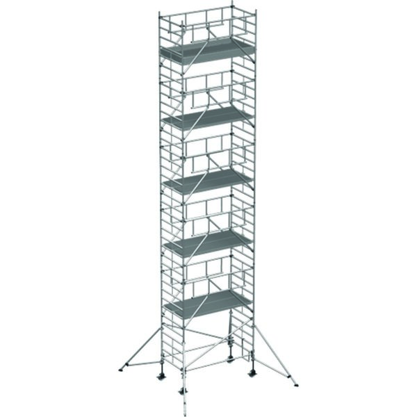ZARGES Multitower S-PLUS 2T - Fahrgerüst mit Auslegern Arbeitshöhe 12,35 m