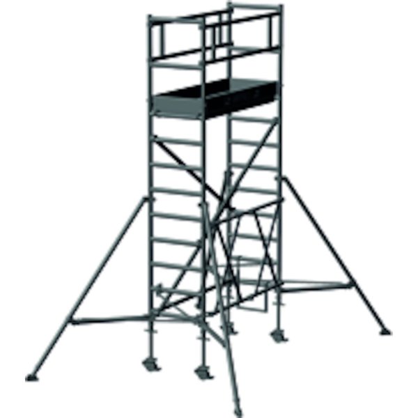ZARGES Compactmaster 1T - LM-Klappgerüst, ausbaubar Arbeitshöhe 4,80 m