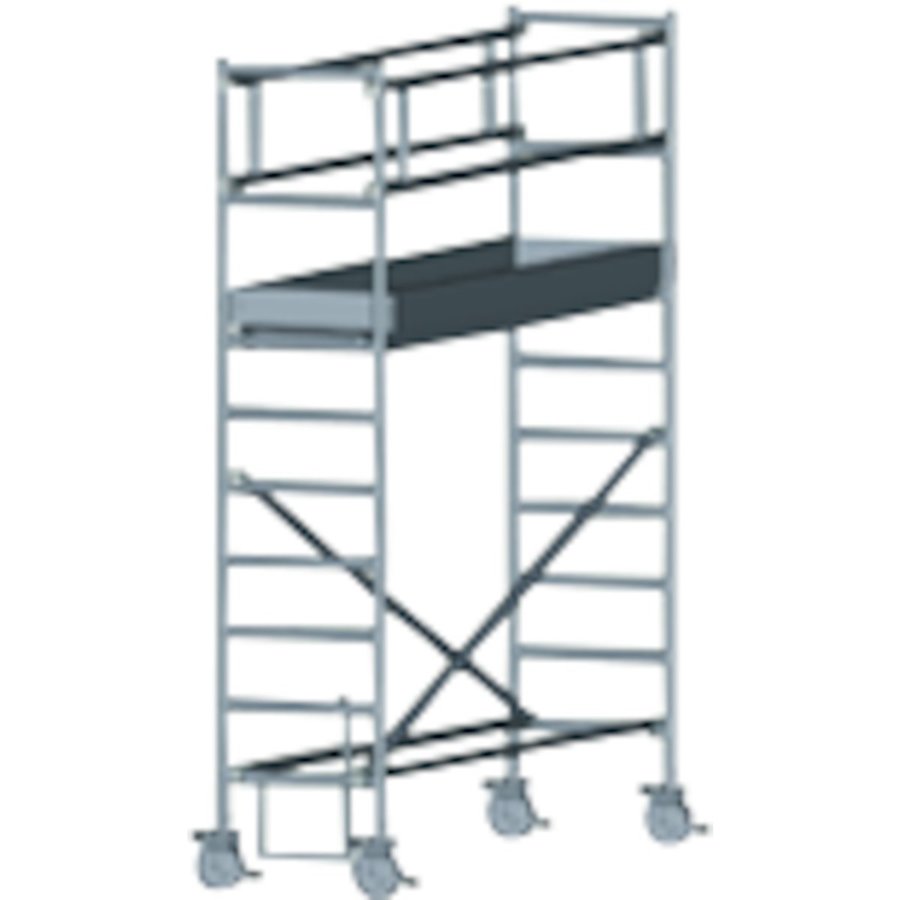 ZARGES RollMaster 1T - LM-Fahrgerüst Fahrbalken Arbeitshöhe 4,65 m