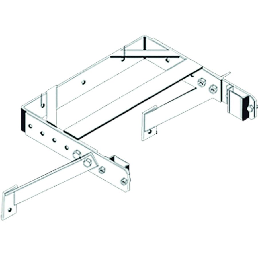 ZARGES Wandhalter U-Bügel verstellbar 400 - 600 mm, Stahl