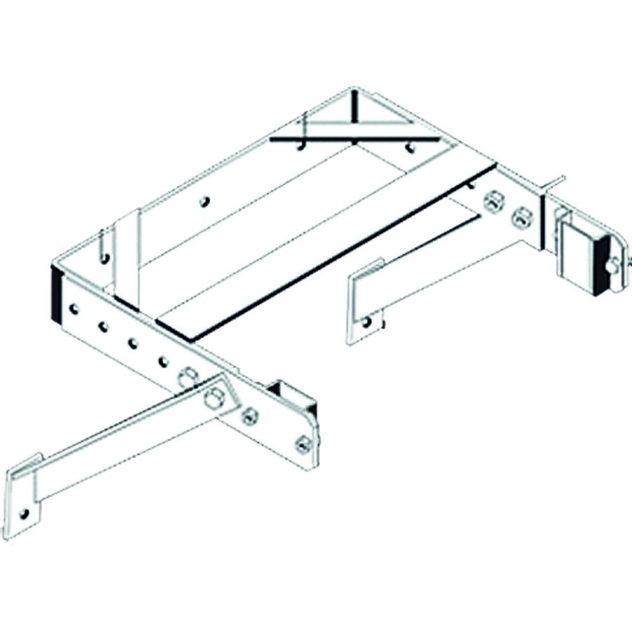 ZARGES Wandhalter U-Bügel verstellbar 400 - 600 mm, Edelstahl