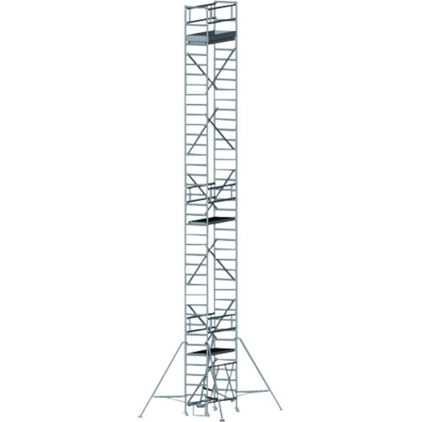 ZARGES Compactmaster 2T - LM-Klappgerüst, ausbaubar Arbeitshöhe 12,40 m
