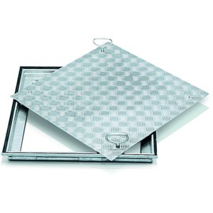 ZARGES Schachtabdeckung Stahl verzinkt 1000x1000 mm