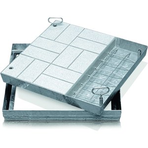 ZARGES Schachtabdeckung V2A 635x635 mm