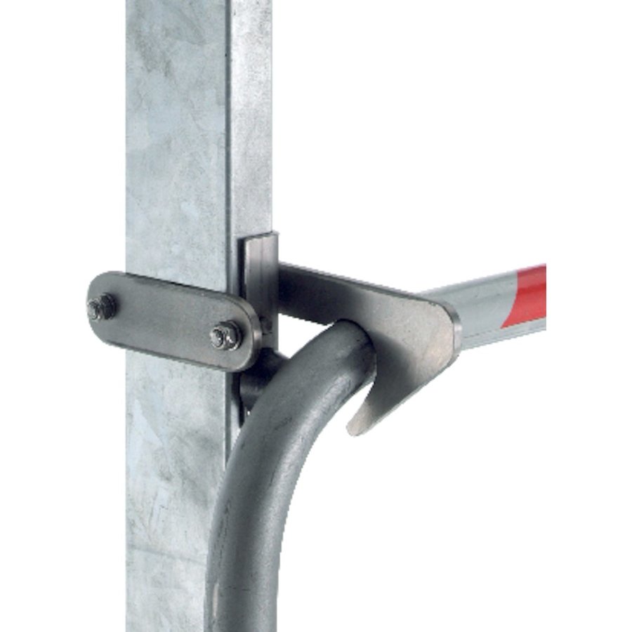 ZARGES Sicherungsschranke in Bügelform mit integrierter Steigschutzschiene, V4A