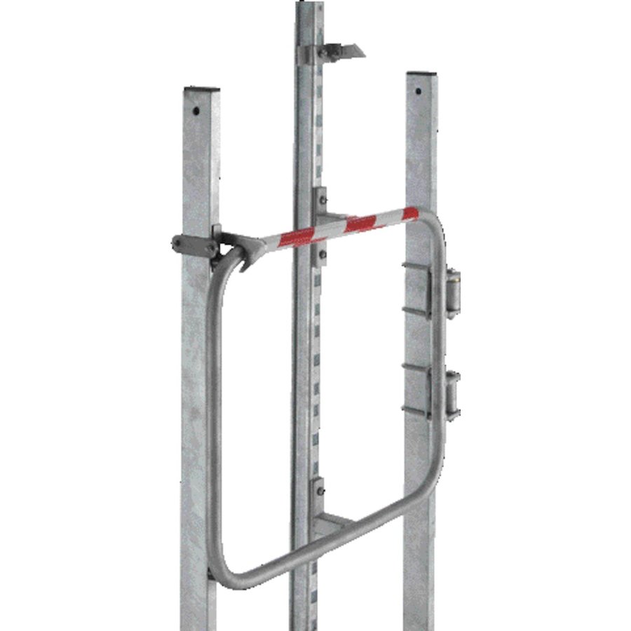 ZARGES Sicherungsschranke in Bügelform mit integrierter Steigschutzschiene