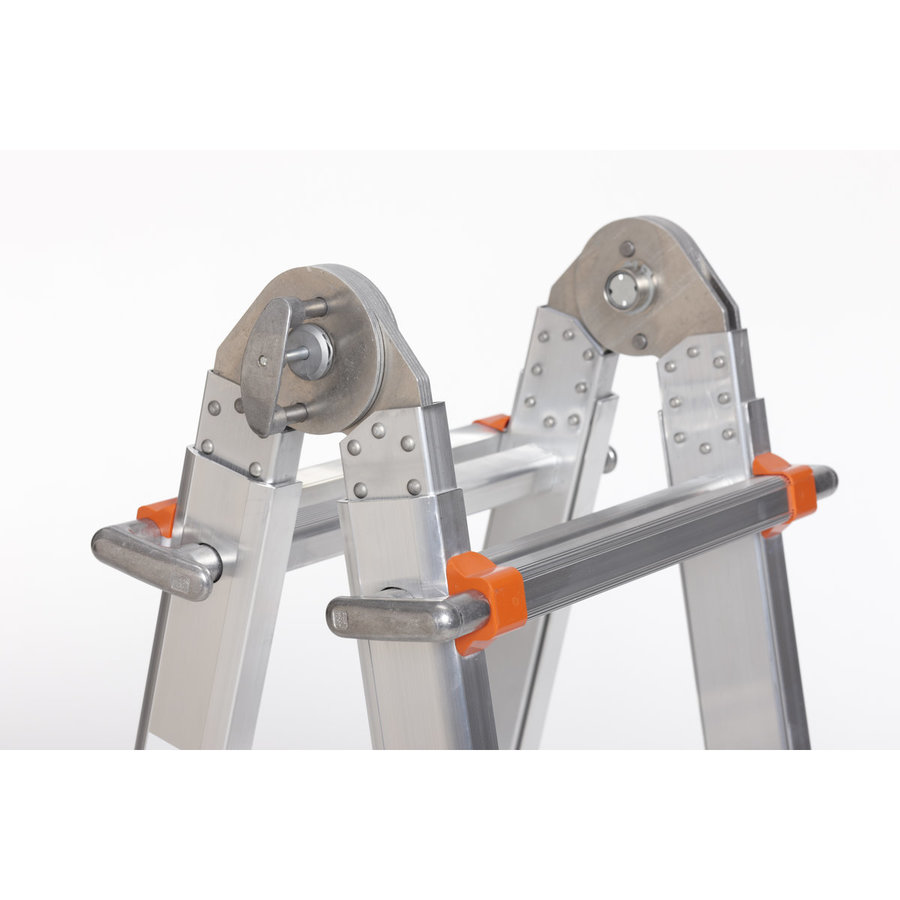 WAKÜ Teleskopleiter - 4x3 Sprossen  Länge 0,98m - 2,98m