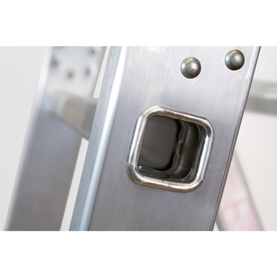 WAKÜ Teleskopleiter - 4x4 Sprossen  Länge 1,29m - 4,20m