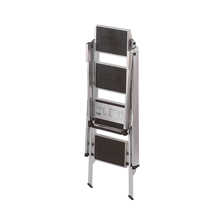 WAKÜ Little Jumbo Sicherheitstreppe mit Kunststoffbelag und Sicherheitsbügel 4-stufig