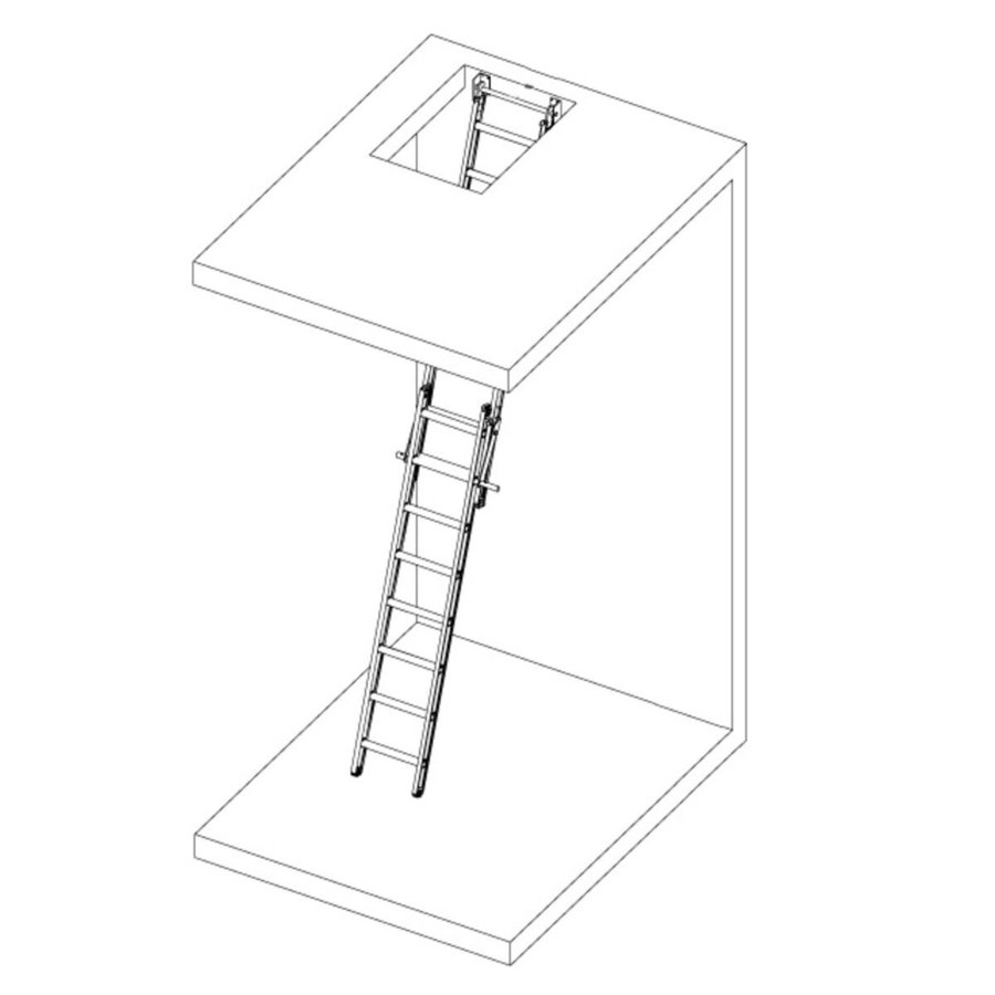 Altrex 2-teilige Aufzug Machinenraum Leiter