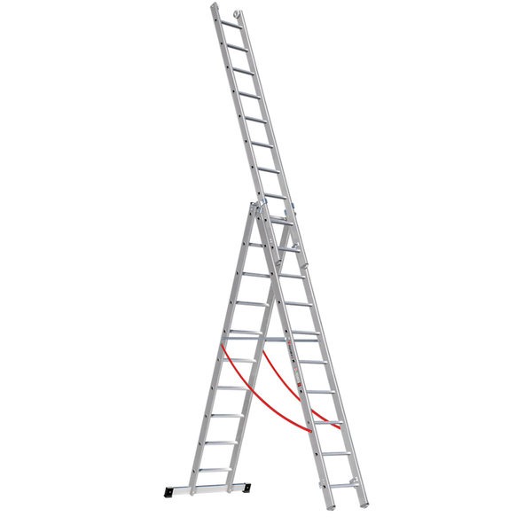 Euroline Alu-Mehrzweckleiter 3-teilig Nr. 207 Vielzweckleiter 3x10