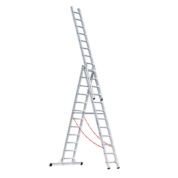 Euroline Alu-Mehrzweckleiter 3-teilig Nr. 307 Vielzweckleiter 3x12