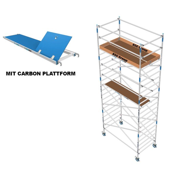 ASC Group ASC Rollgerüst 135x190x5,3ph carbon