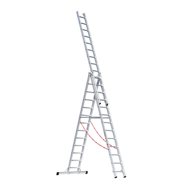 Euroline Alu-Mehrzweckleiter 3-teilig Nr. 307 Vielzweckleiter 3x13