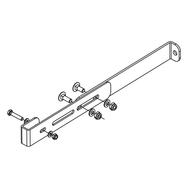 Hailo Professional Wandhalter bis 410 mm für Holm 60x20 1.4301