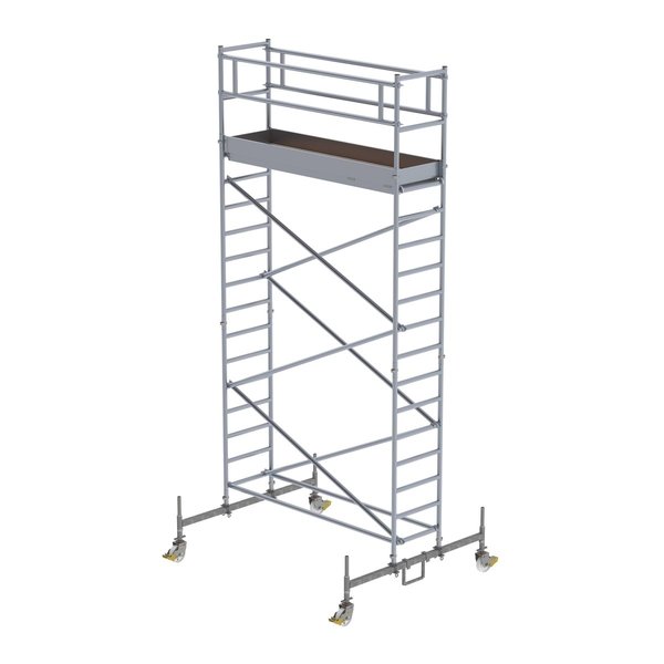 Günzburger Steigtechnik Rollgerüst 0,75x2,45 m mit Fahrbalken Plattformhöhe 4,45 m