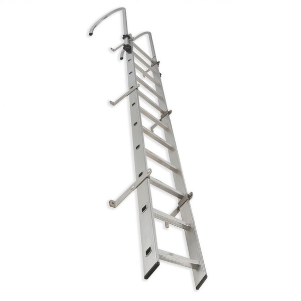 Hailo Professional Steigleiter ohne Rückenschutz Typ ALO-15 aus Aluminium Steighöhe=4200mm