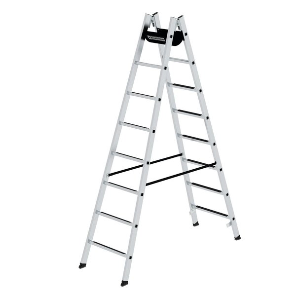 Günzburger Steigtechnik Sprossen-Stehleiter SprossenSafe R 13 2x8 Sprossen