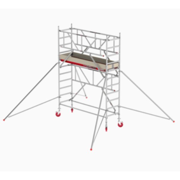 Altrex RS TOWER 41, Holzplattform 0,75m x 1,85m, Safe-Quick Arbeitshöhe 4.2m