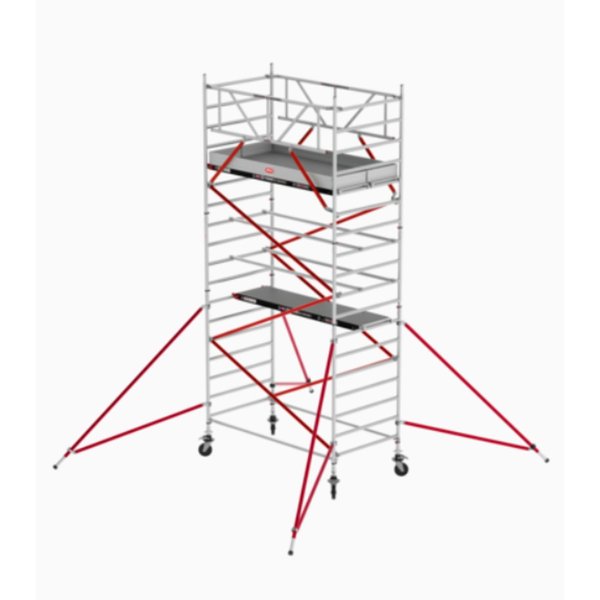 Altrex RS TOWER 52 fahrgerüst breit, 1.35x1.85 m  Holz Plattformen, Arbeitshöhe bis 6,2m