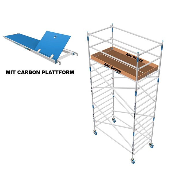 ASC Group ASC Rollgerüst 135x190x4,3ph carbon
