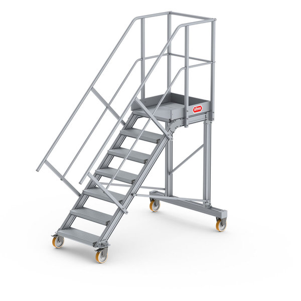 Altrex Podesttreppe fahrbar 45°, Stufenbreite: 60 cm 7 Stufen