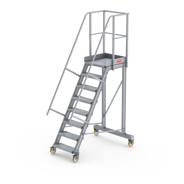 Altrex Podesttreppe fahrbar 60°, Stufenbreite: 60 cm 8 Stufen