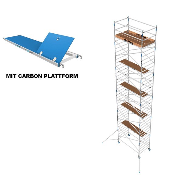 ASC Group ASC Rollgerüst 135x305x10m ph - carbon