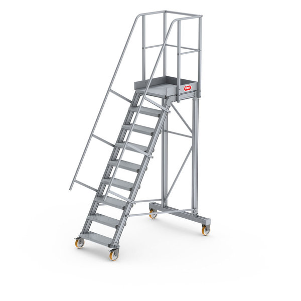 Altrex Podesttreppe fahrbar 60°, Stufenbreite: 60 cm 9 Stufen