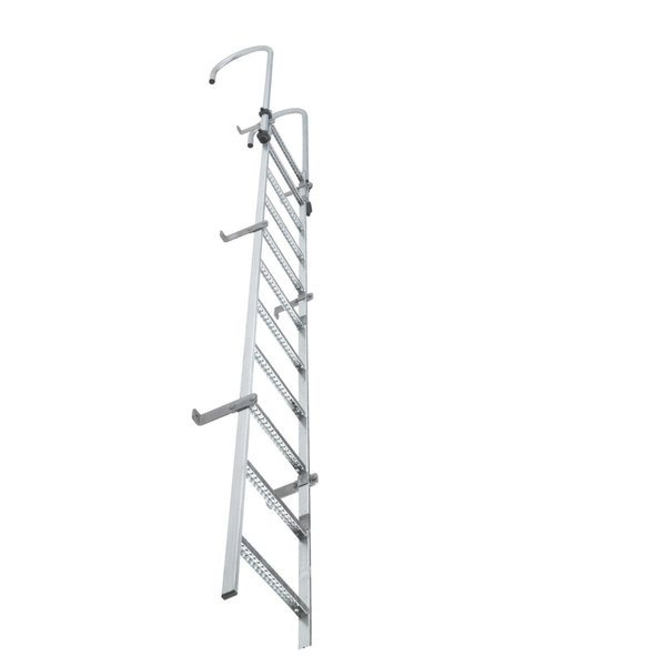 Hailo Professional Steigleiter ohne Rückenschutz Typ STO-16 Stahl verzinkt Steighöhe=4480mm
