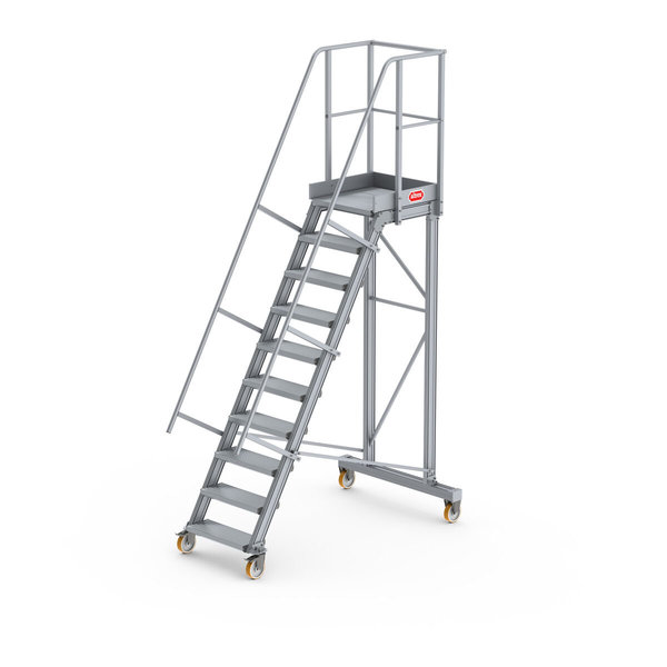 Altrex Podesttreppe fahrbar 60°, Stufenbreite: 60 cm 10 Stufen