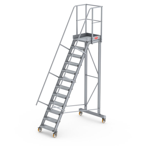 Altrex Podesttreppe fahrbar 60°, Stufenbreite: 60 cm 12 Stufen