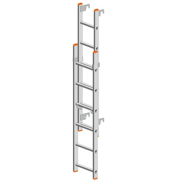 Layher Leiter für Staro Rollbock  2x6 Sprossen