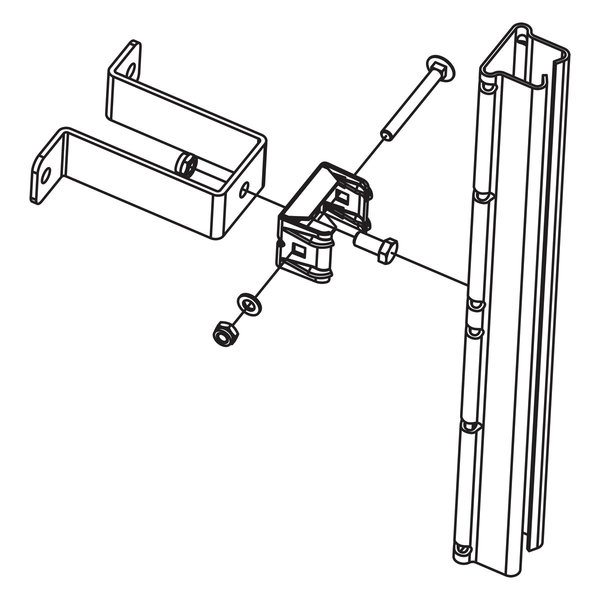 Hailo Professional Halterung an Schachtwand 150 Stfvz