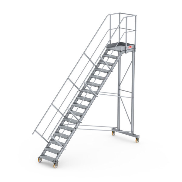 Altrex Podesttreppe fahrbar 45°, Stufenbreite: 60 cm 16 Stufen