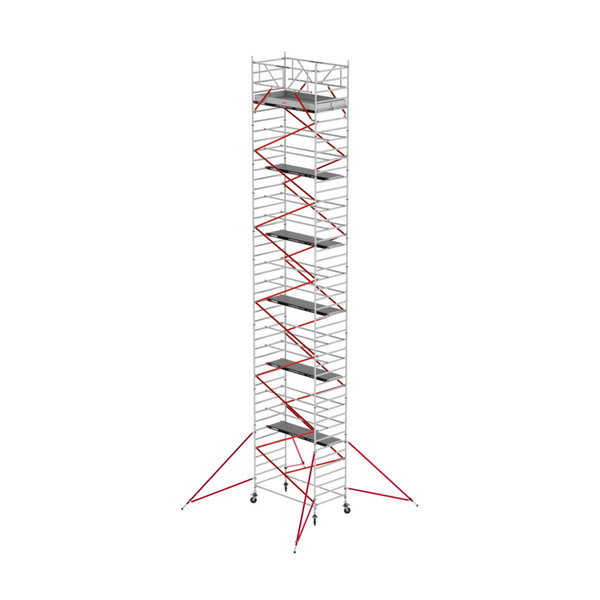 Altrex RS TOWER 52 fahrgerüst breit, 1.35x1.85 m  Holz Plattformen, Arbeitshöhe bis 14,2m