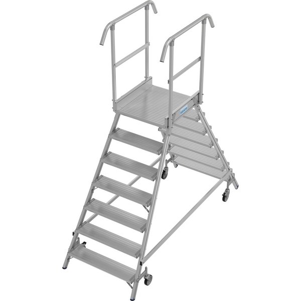 Krause PodestLeiter fahrbar, beidseitig begehbar 2x7