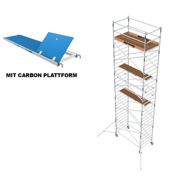 ASC Group ASC Rollgerüst 135x305x8m ph - carbon