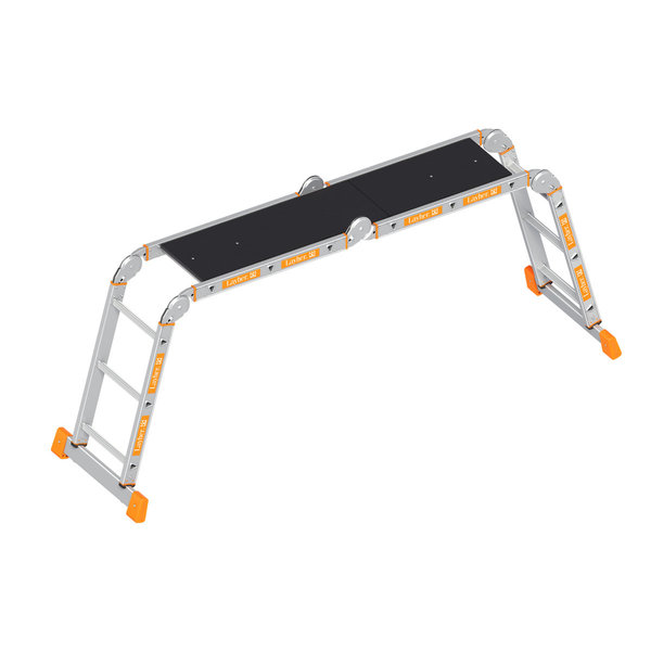 Layher Kofferraumleiter TOPIC 4x3 Sprossen mit Plattform