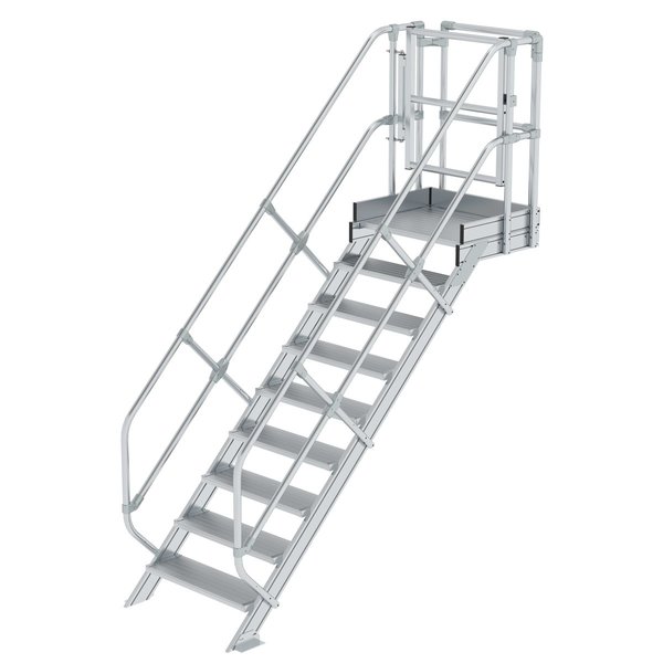 Günzburger Steigtechnik Treppen-Modul Aluminium geriffelt 7 Stufen