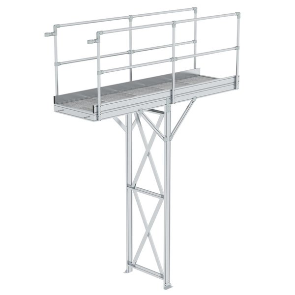 Günzburger Steigtechnik Laufsteg-Modul Stahl-Gitterrost PF-Höhe 2500-3000 mm PF-Länge 3070 mm