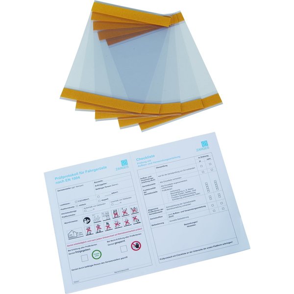 ZARGES Prüfprotokoll für Fahrgerüste