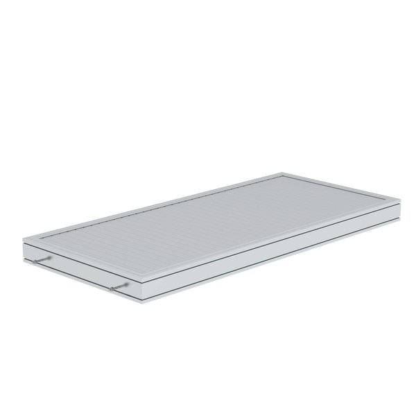 Günzburger Steigtechnik Plattform Aluminium geriffelt Plattformlänge 1860 mm