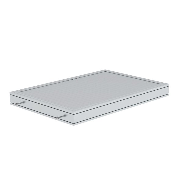 Günzburger Steigtechnik Plattform Aluminium geriffelt Plattformlänge 1260 mm